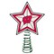 The Memory Company 10" Lighted Red and White Star NCAA Wisconsin Badgers Christmas Tree Topper